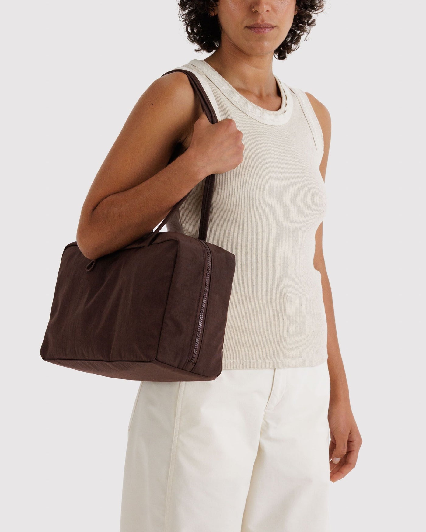 Medium Nylon Bowler Bag