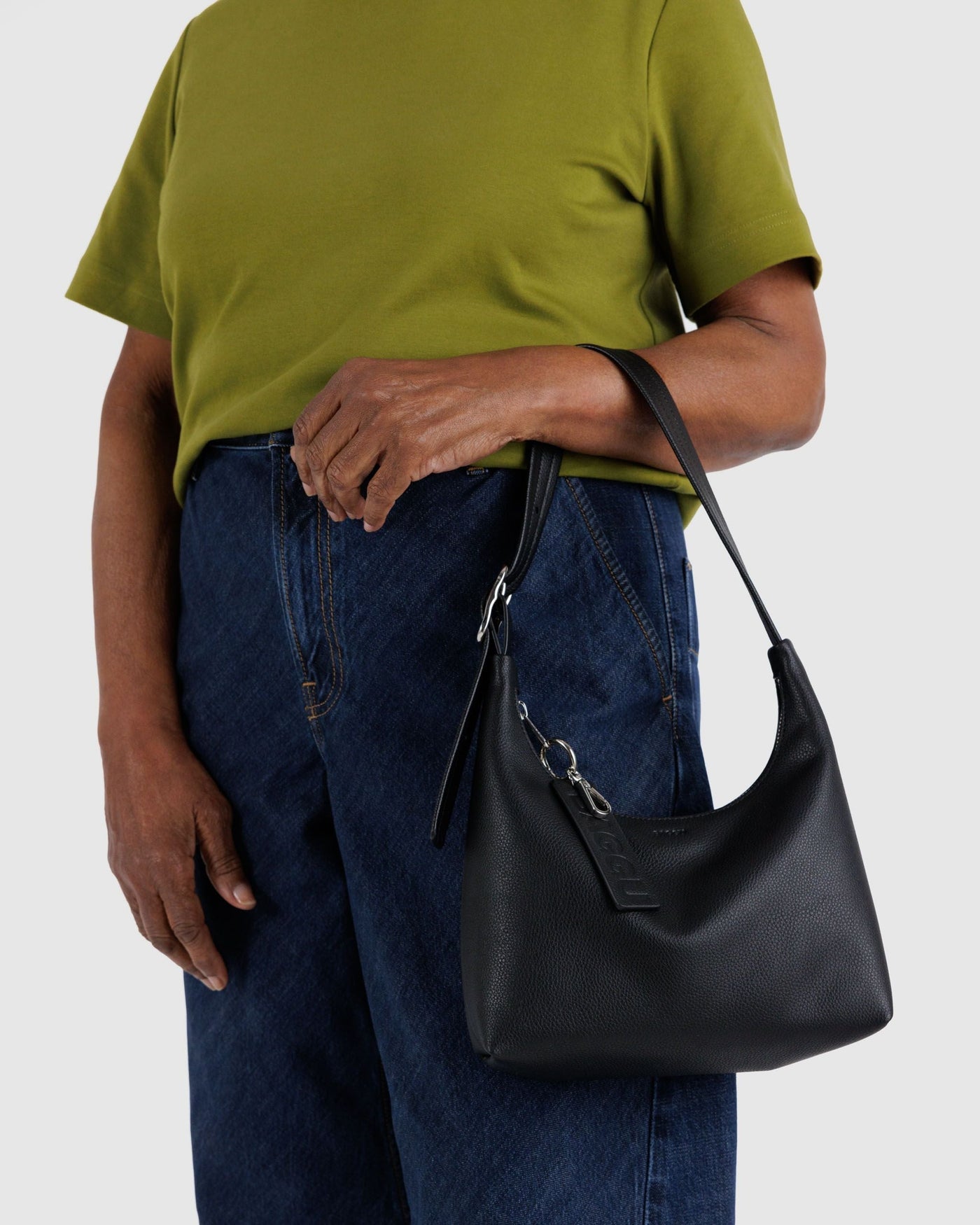 Mini Recycled Leather Shoulder Bag