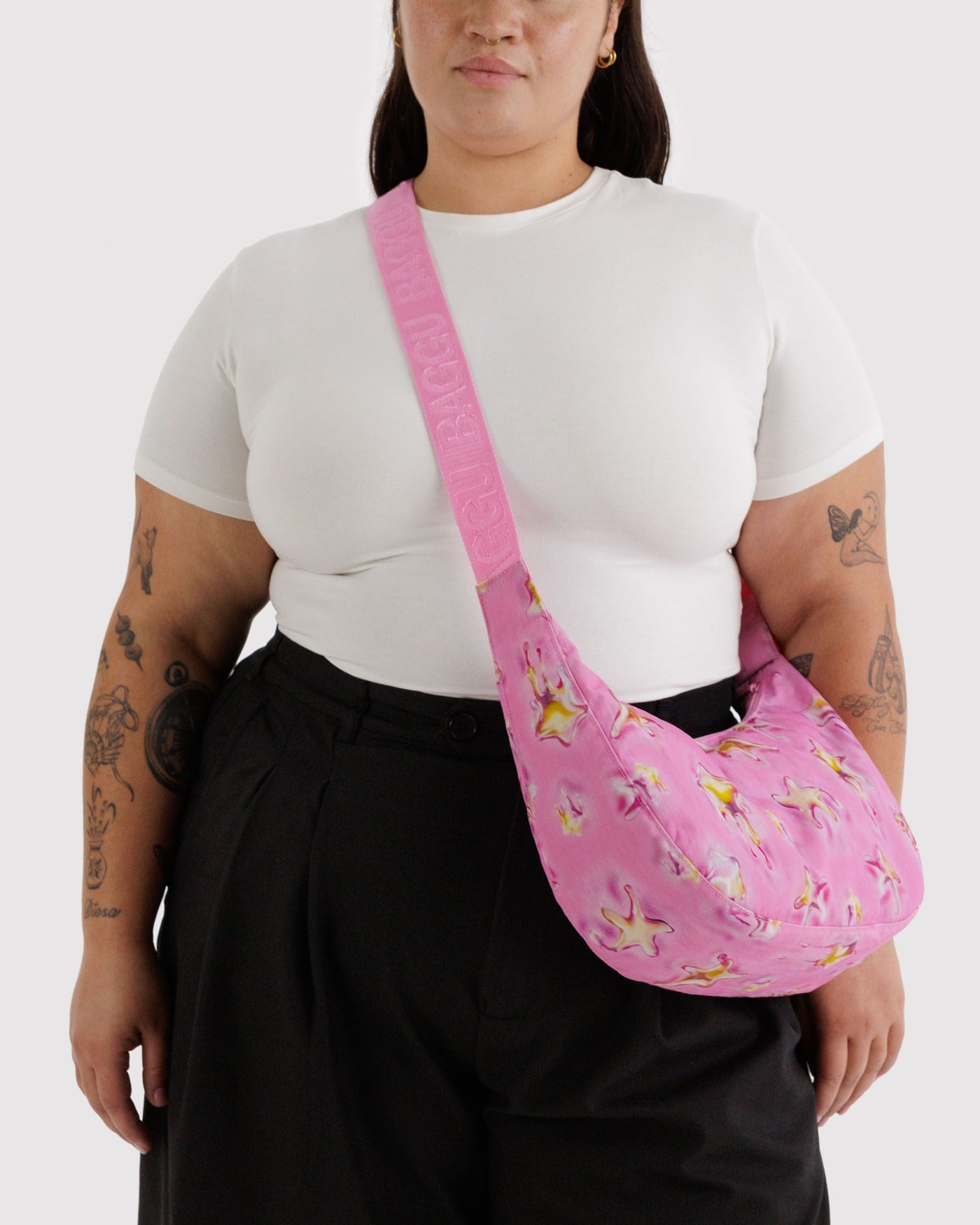Medium Nylon Crescent Bag