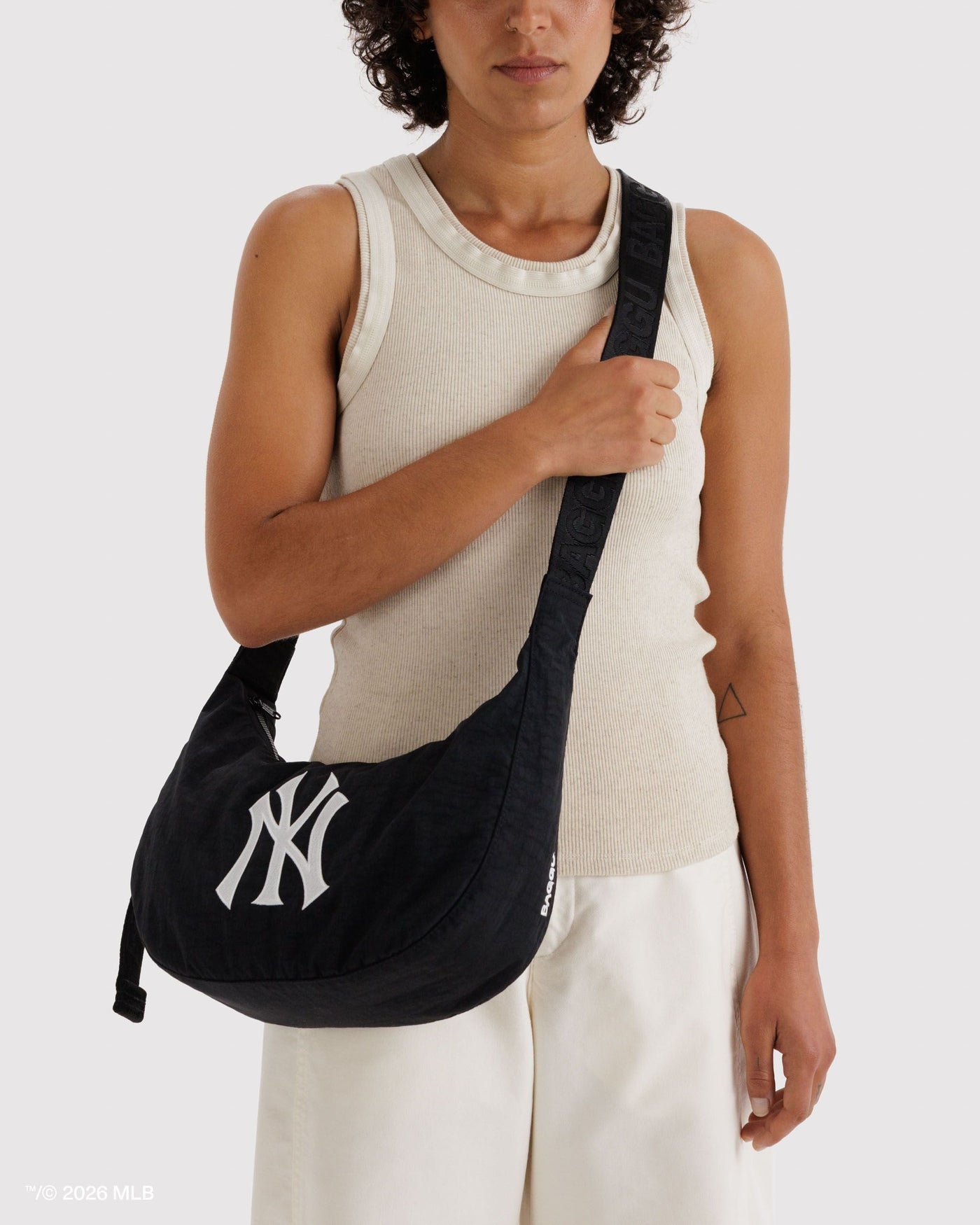 Medium Nylon Crescent Bag