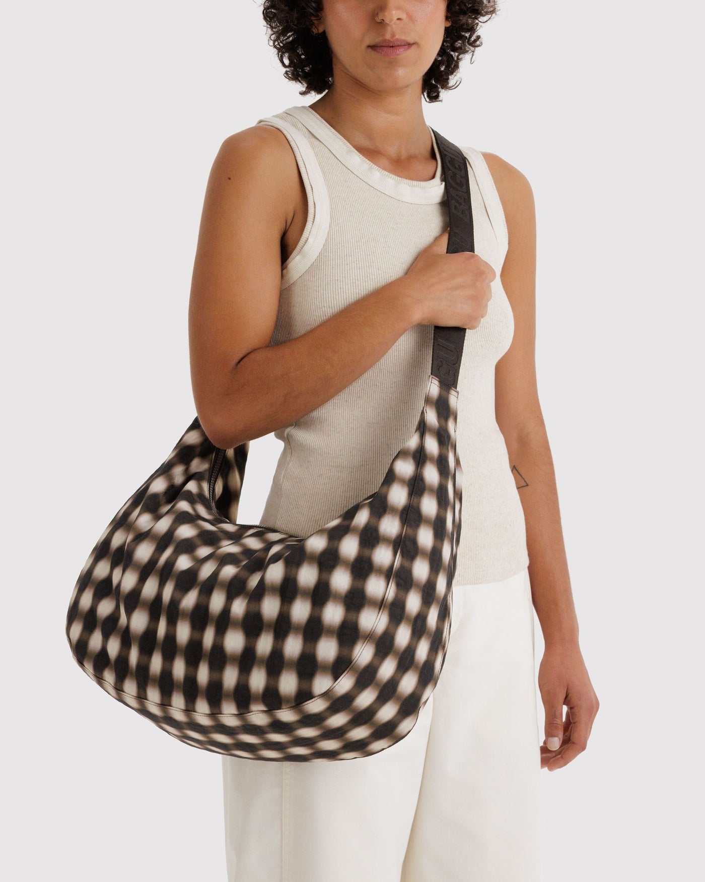 Large Nylon Crescent Bag