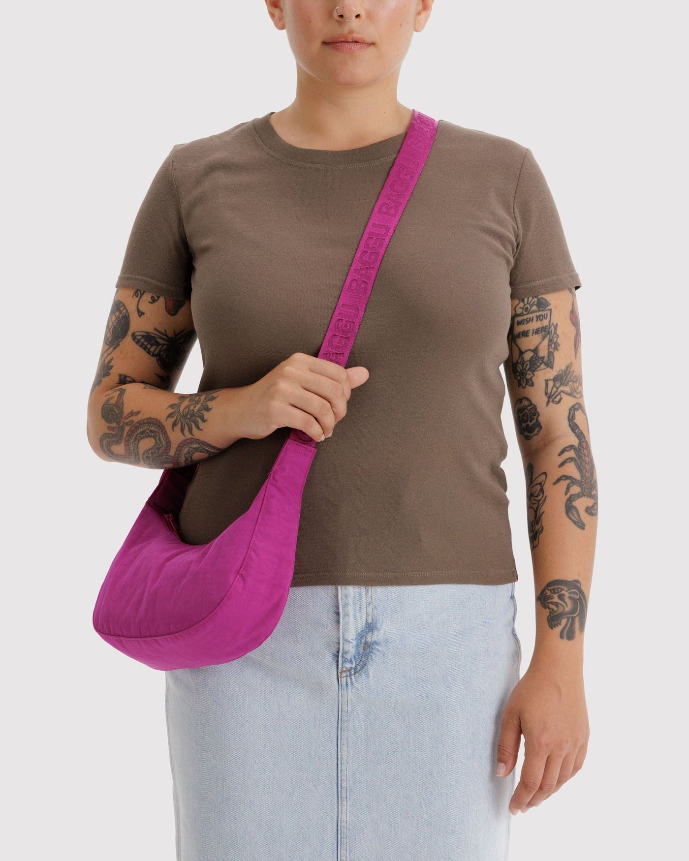 Small Nylon Crescent Bag