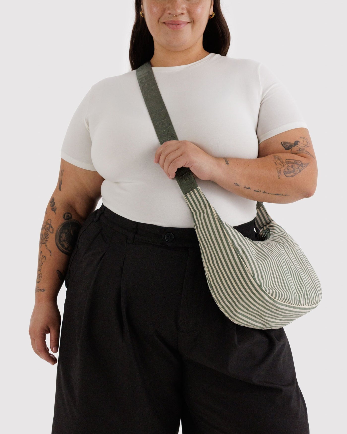 Medium Nylon Crescent Bag