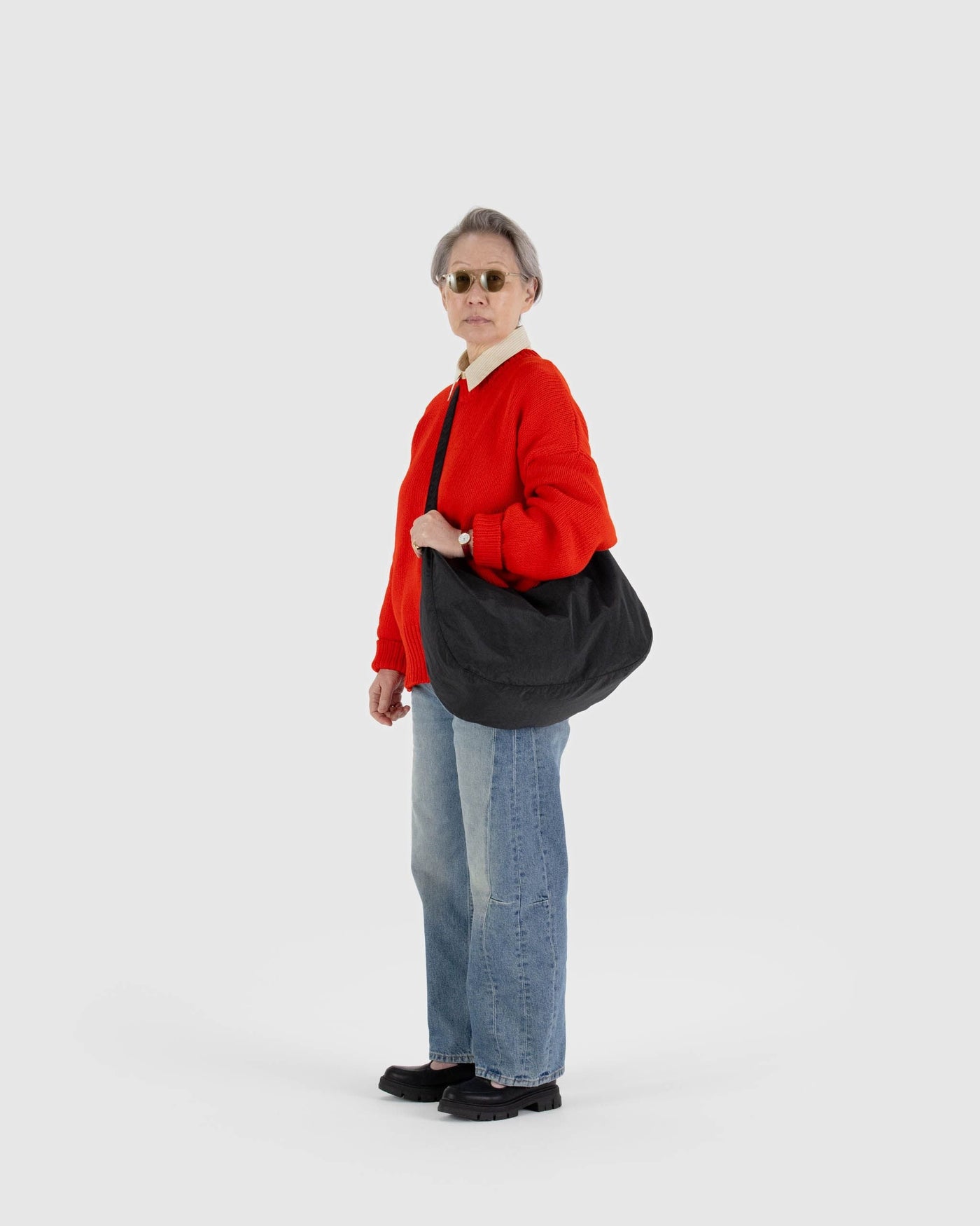Large Nylon Crescent Bag