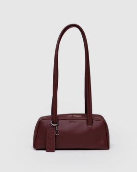 Small Recycled Leather Bowler Bag